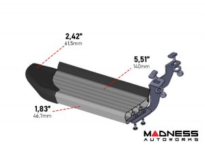 Jeep Renegade Side Steps - APA Running Boards - Silver / Aluminum (2015 - 2024)